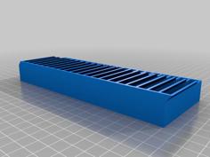 Resistor Holding Tray With Sliding Lid 3D Printer Model