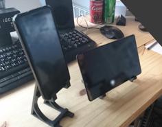 Simple Tablet & Phone Stand 3D Printer Model