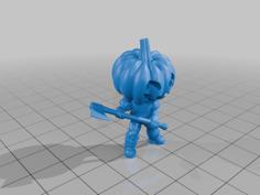 Pumpkin Lumberjack 3D Printer Model