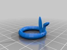 Cute Bunny Ring 3D Printer Model