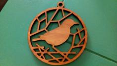 Bird Ornament / Medallion (laser Cutter Version)