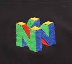 Laser Cut N64 Logo Embroidery Digitization