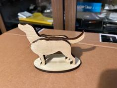 Laser Cut Labrador Figurine