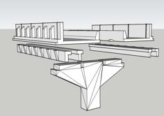 Highway Overpass Table TopTerrain 3D Printer Model