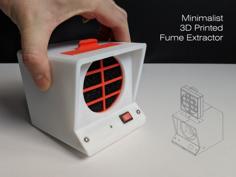 Minimalist 3D Printed Fume Extractor 3D Printer Model