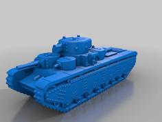 T-35 Five-Turret Heavy Tank 3D Printer Model