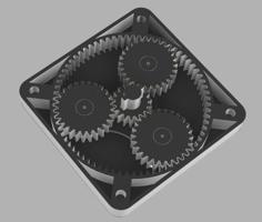 Modular 1:5 Planetary Gear 3D Printer Model