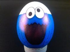 Laser Cut Eggbot – Cookie Monster