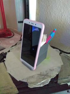 Mobilephone And Pen Holder / Stand 3D Printer Model