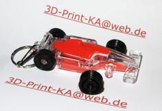 F1-CAR-WHEEL For Keychain 3D Printer Model