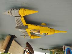 LEGO Naboo Starfighter (7877) Wall Mount 3D Printer Model