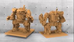 Ork Killa Kan Dreadnaught – 15mm HotT 40mm Based 3D Printer Model