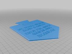 Krusty Towers Plaque 3D Printer Model