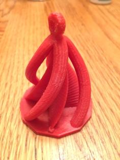 Spiraling Christmas Tree Ornament 3D Printer Model