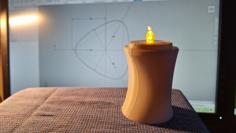 Teelicht-Halter, Elegant / Tea Light Holder, Elegant 3D Printer Model