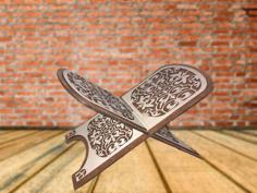 Laser Cut Decorative Wooden Quran Holder With Unique Design