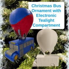 Christmas (Battle-) Bus Tree Ornament 3D Printer Model