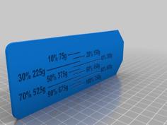 Filament Spool Ruler 3D Printer Model