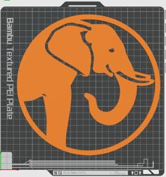 Elephant Wall Art – 3D Printable Decoration Version 1 3D Printer Model