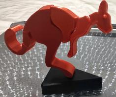 Kangaroo With Moving Parts 3D Printer Model