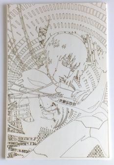 Laser Cut Ghost In The Shell: Major Kusanagi Engraving