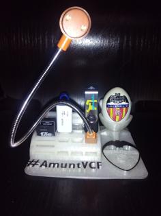 Storage Holder Valencia CF Fans 3D Printer Model