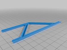 Iron C Section Sign Support Frame 3D Printer Model