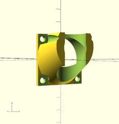 E3D V6 Fan Mount For MendelMax 1.5 3D Printer Model