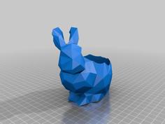 Easter Bunny With Cup 3D Printer Model