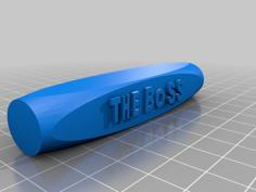 The Boss Desk Sign 3D Printer Model