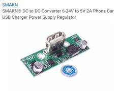 Case For SMAKN DC To DC Converter 6-24v To 5v 2A Charger Regulator 3D Printer Model