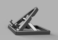 Collapsible/Adjustable Phone Stand 3D Printer Model