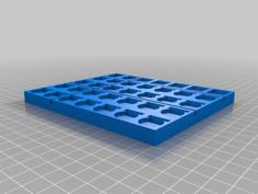 15mm Compact Token Command Board 3D Printer Model