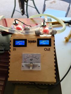 Laser Cut Laser Water Temperature Amp Meter Console