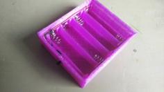 4AA Battery Holder With Switch 3D Printer Model