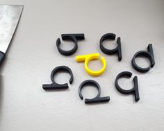 Single Screw Flexible Cable Clip 3D Printer Model