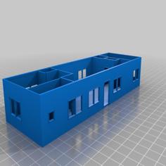 HO Scale House Under Construction (no Roof Yet) 3D Printer Model