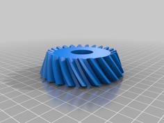 Spiral Bevel Gear 3D Printer Model