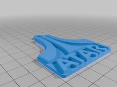 Atari Logo Keychain 3D Printer Model