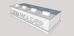 USB Holder / Organizer 3D Printer Model