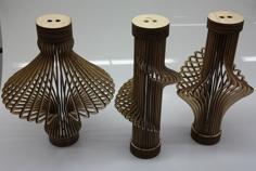 Laser Cut Wooden Lamps Lanterns