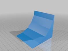 Fingerboard Quarter Pipe 3D Printer Model