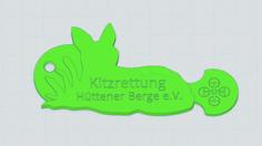 Kitzrettung Hüttener Berge E.V. Keychain With Cart Coin 3D Printer Model