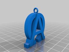 Alpha-Omega Christmas Ornament 3D Printer Model