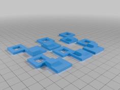 Square Art Puzzle 3D Printer Model