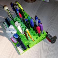 Customizable Desk Organizer 3D Printer Model