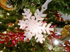 Snowflake Ornament – Simple Design 3D Printer Model