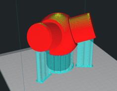 DODECAHEDRON CORNER LETTICE STRUCTURE FOR PIPES – TUBES 3D Printer Model