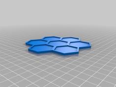 Hexagonal Tile For Gaming Or Whatever 3D Printer Model