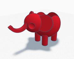 Elephant Plant Pot 3D Printer Model